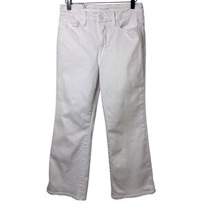 GOOD AMERICAN GOOD LEGS CROP MINI BOOTWHITE PANTS SIZE 6/28 NEW WITHOUT TAGS